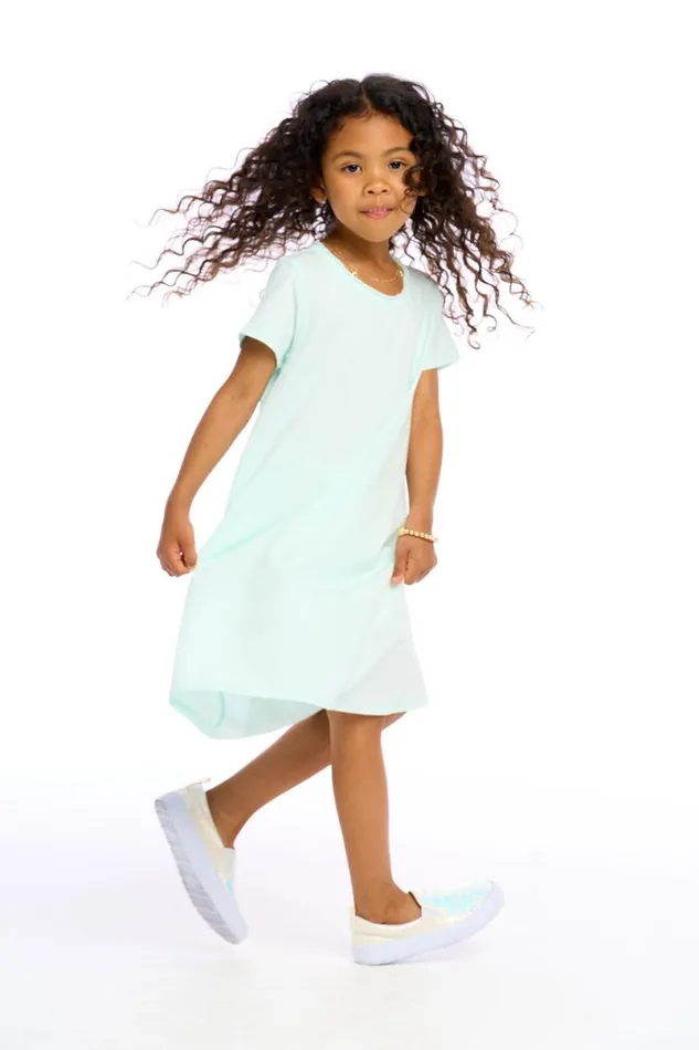 Kids Girls Chaser Brand Girls Cotton Jersey Short Sleeve Shirt Dress