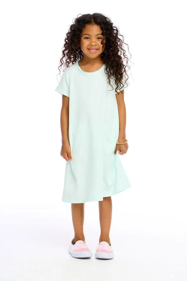 Kids Girls Chaser Brand Girls Cotton Jersey Short Sleeve Shirt Dress