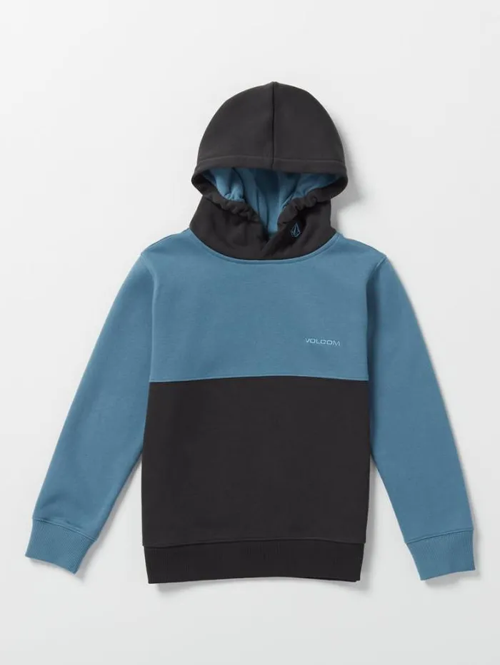 Kids Hoodies and Sweatshirts Volcom Little Boys Divided Hoodie 8211 Indigo Ridge