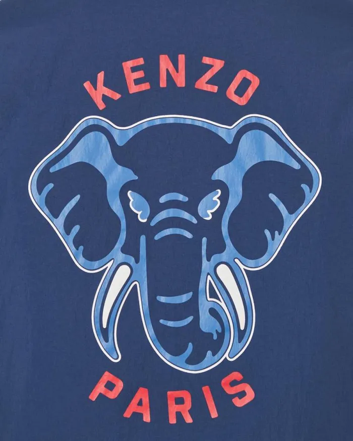 Kids Jacket With Poppers Blue Black Kenzo Jackets And Coats