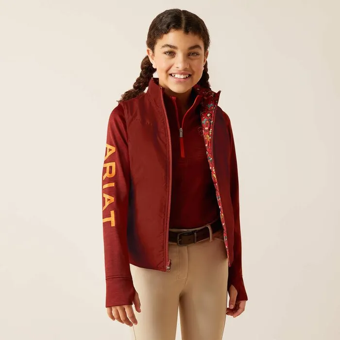 Kids Jackets and Vests Ariat Bella Reversible Insulated Vest Dala Horse