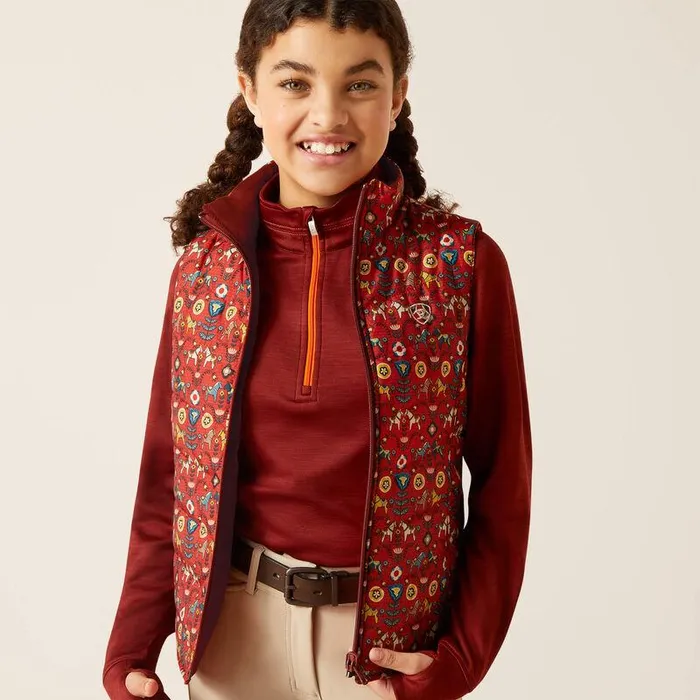 Kids Jackets and Vests Ariat Bella Reversible Insulated Vest Dala Horse Kids Jackets and Vests Ariat Bella Reversible Insulated Vest Dala Horse