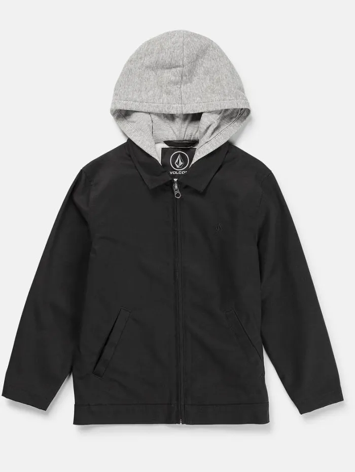 Kids Jackets and Vests Volcom Big Boys Korman Hood Jacket 8211 Black
