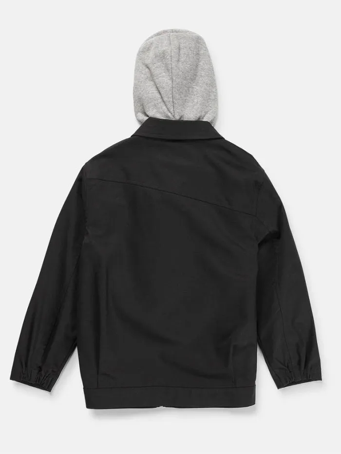 Kids Jackets and Vests Volcom Big Boys Korman Hood Jacket 8211 Black