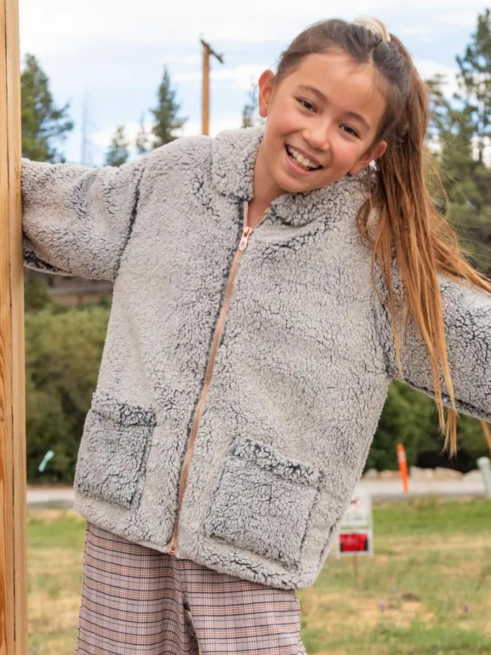 Kids Jackets Volcom Girls Lived In Lounge Phuz Up Jacket 8211 Cream