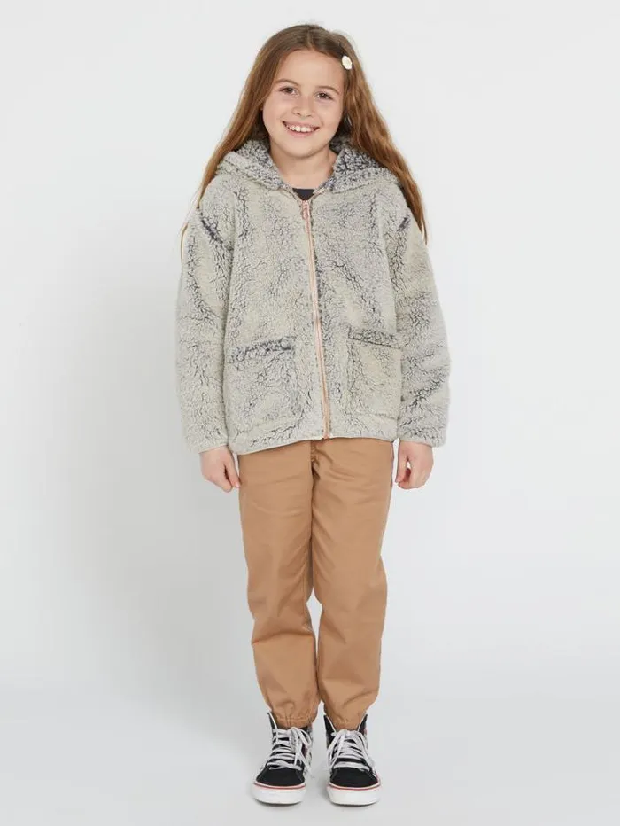 Kids Jackets Volcom Girls Lived In Lounge Phuz Up Jacket 8211 Cream