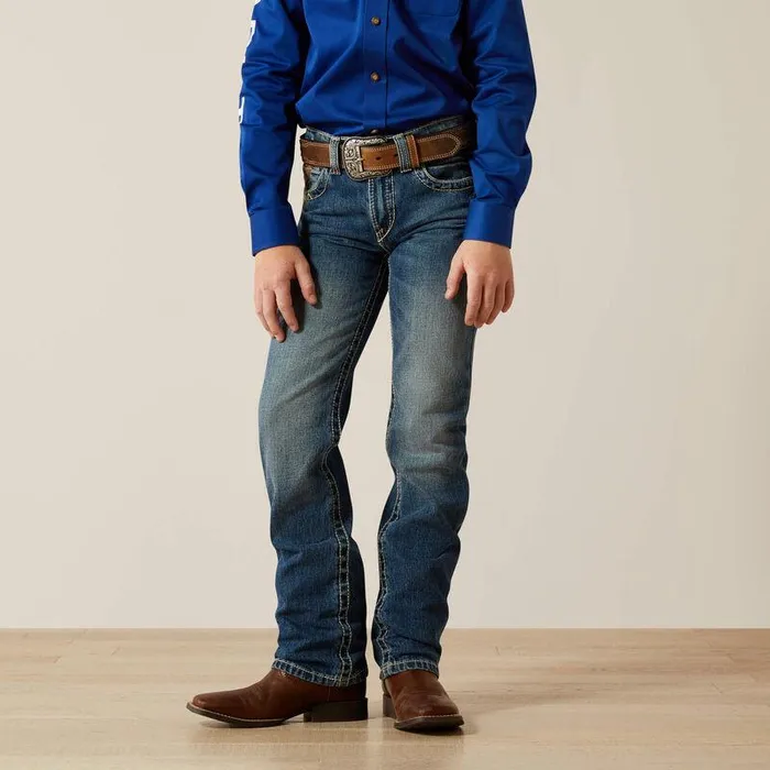 Kids Jeans Ariat B5 Slim Charger Stackable Straight Leg Jean Dakota