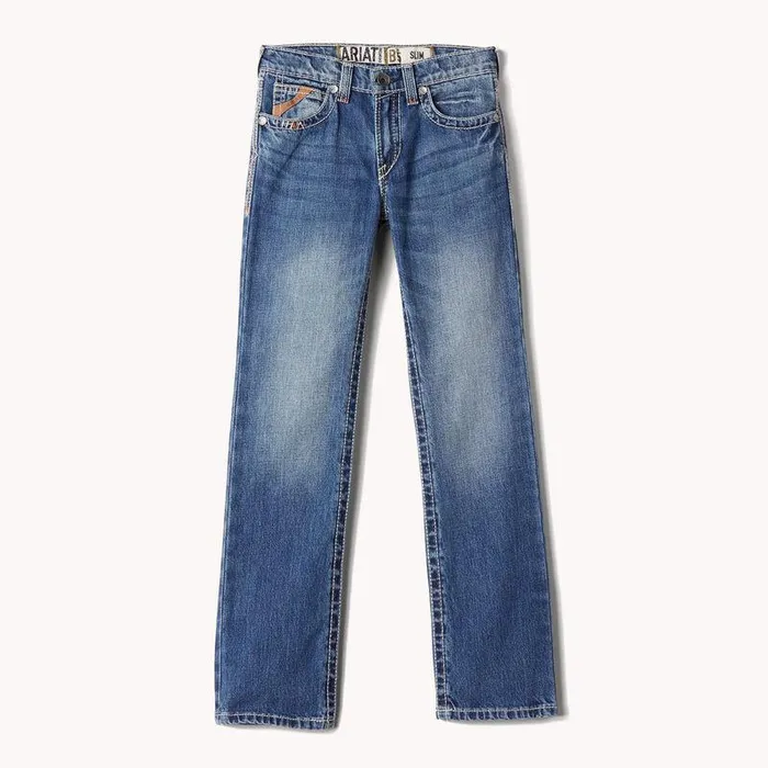 Kids Jeans Ariat B5 Slim Charger Stackable Straight Leg Jean Dakota