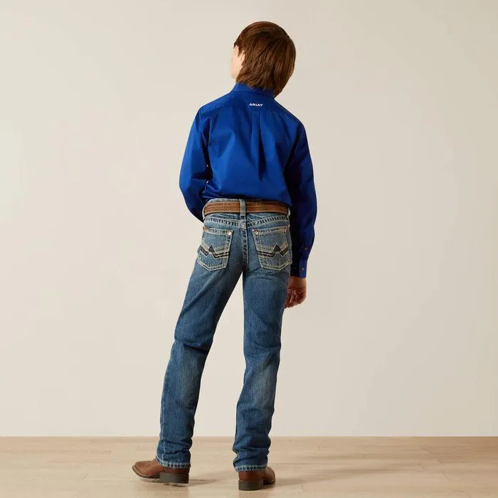 Kids Jeans Ariat B5 Slim Charger Stackable Straight Leg Jean Dakota