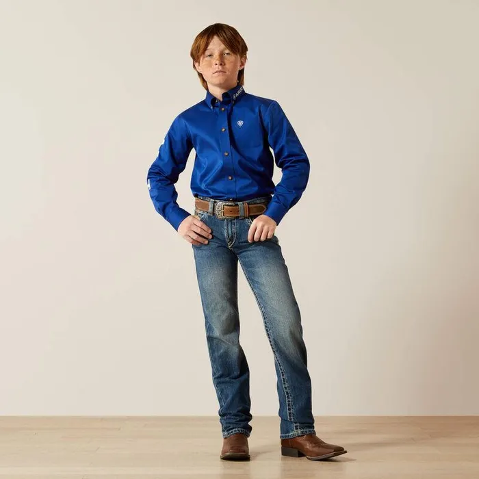 Kids Jeans Ariat B5 Slim Charger Stackable Straight Leg Jean Dakota
