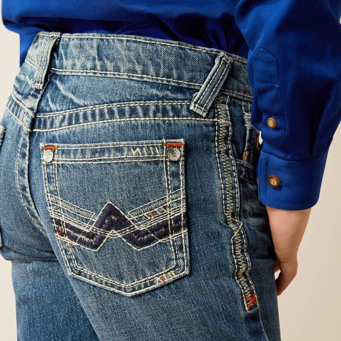 Kids Jeans Ariat B5 Slim Charger Stackable Straight Leg Jean Dakota