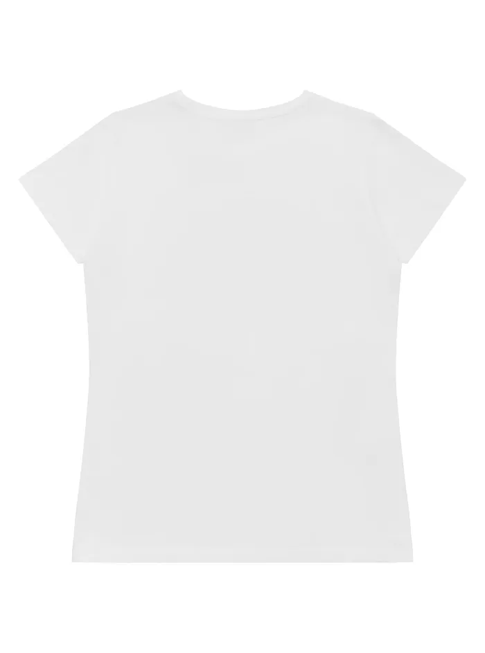 Kids Little Boy GUESS White Grid Logo Tshirt 414