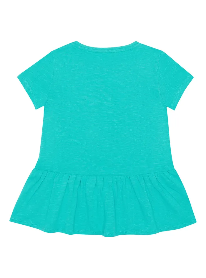 Kids Little Girl GUESS Topaz Blue Logo Tshirt 27 Kids Little Girl GUESS Topaz Blue Logo Tshirt 27