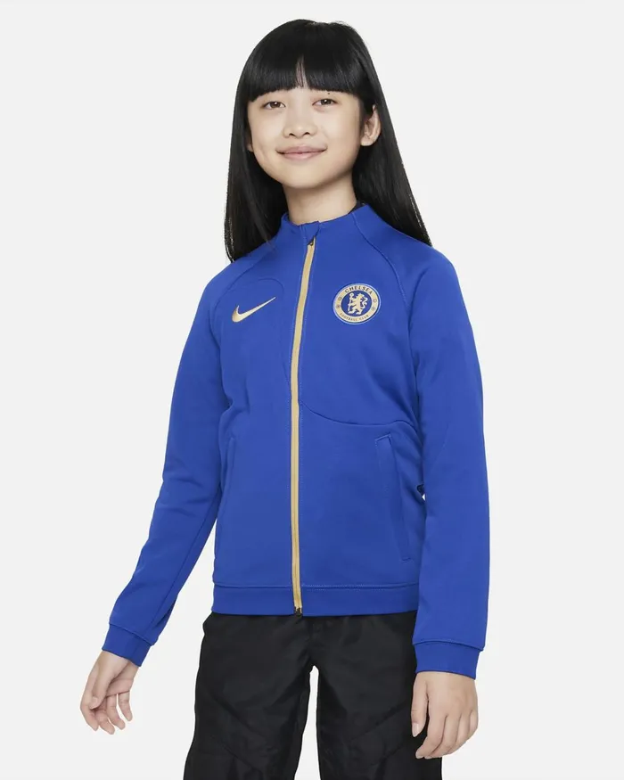 Kids Nike All Clothing Chelsea FC Academy Pro Rush Blueclub Gold