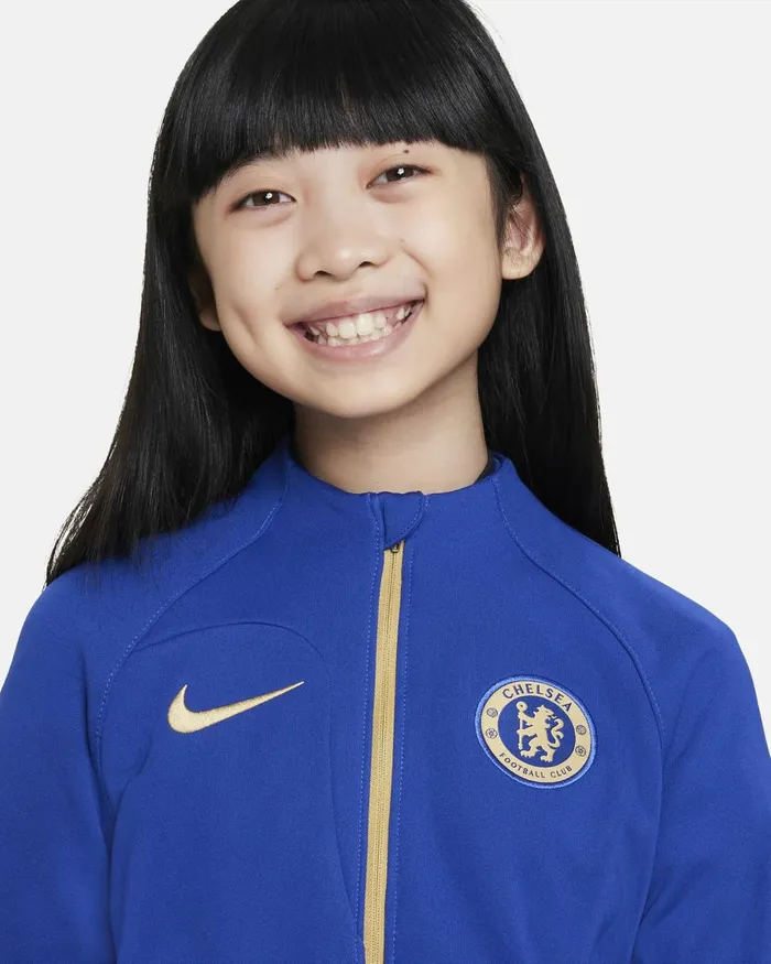 Kids Nike All Clothing Chelsea FC Academy Pro Rush Blueclub Gold