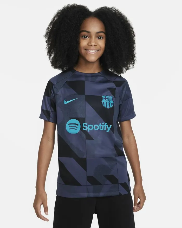 Kids Nike All Clothing FC Barcelona Academy Pro Third Thunder Bluethunder Blueblackenergy