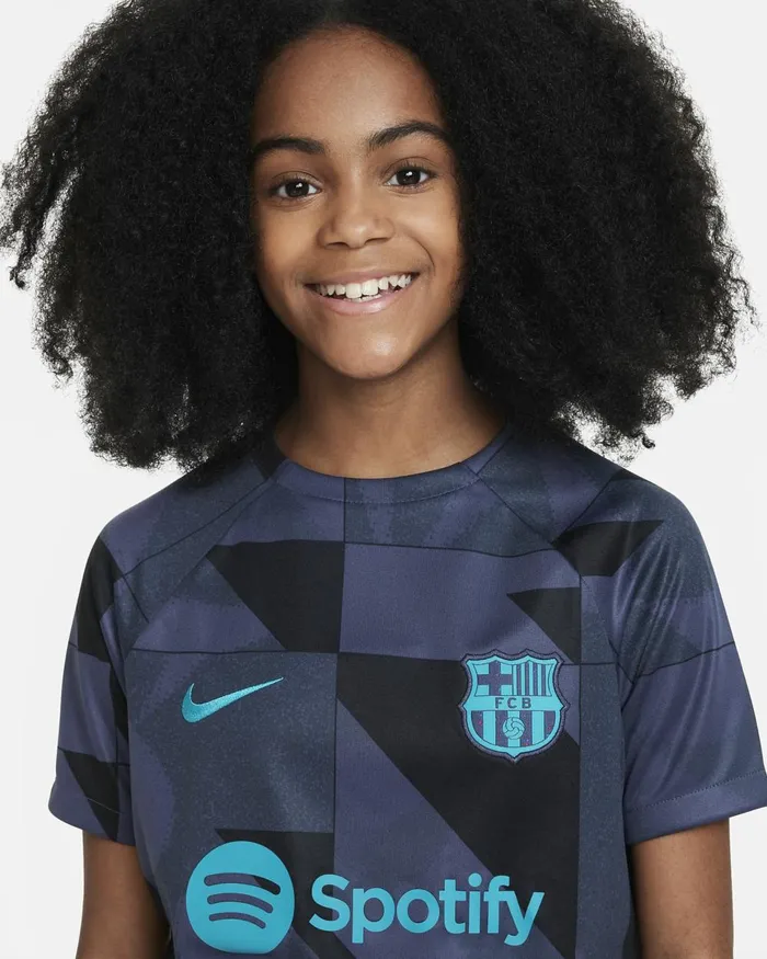 Kids Nike All Clothing FC Barcelona Academy Pro Third Thunder Bluethunder Blueblackenergy