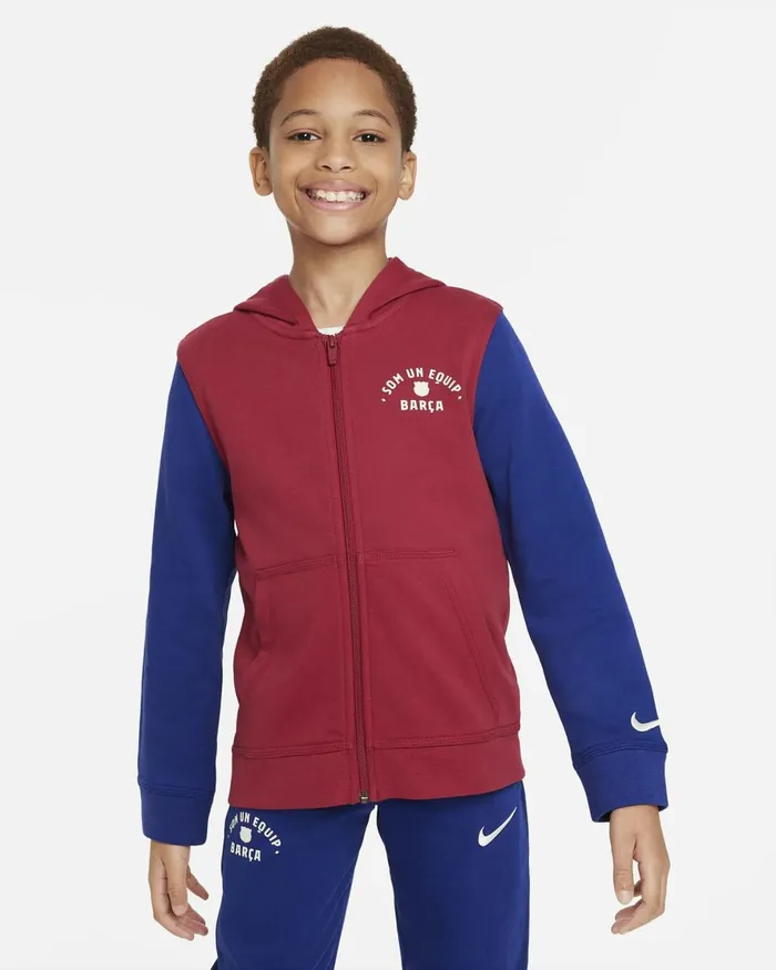 Kids Nike All Clothing FC Barcelona Noble Reddeep Royal Bluepale Ivory