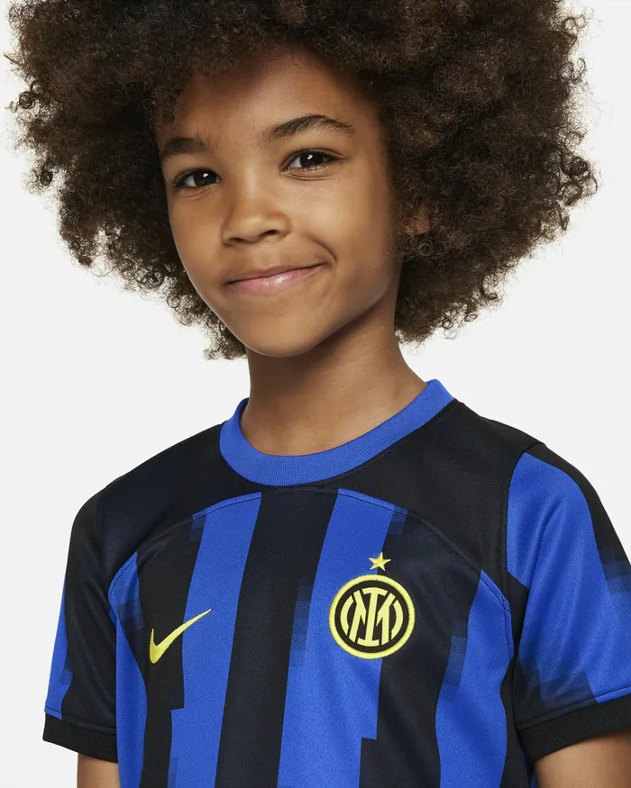 Kids Nike All Clothing Inter Milan 202324 Home Lyon Blueblackvibrant Yellow