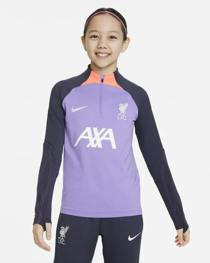 Kids Nike All Clothing Liverpool FC Strike Third Space Purplehot Punchwhite