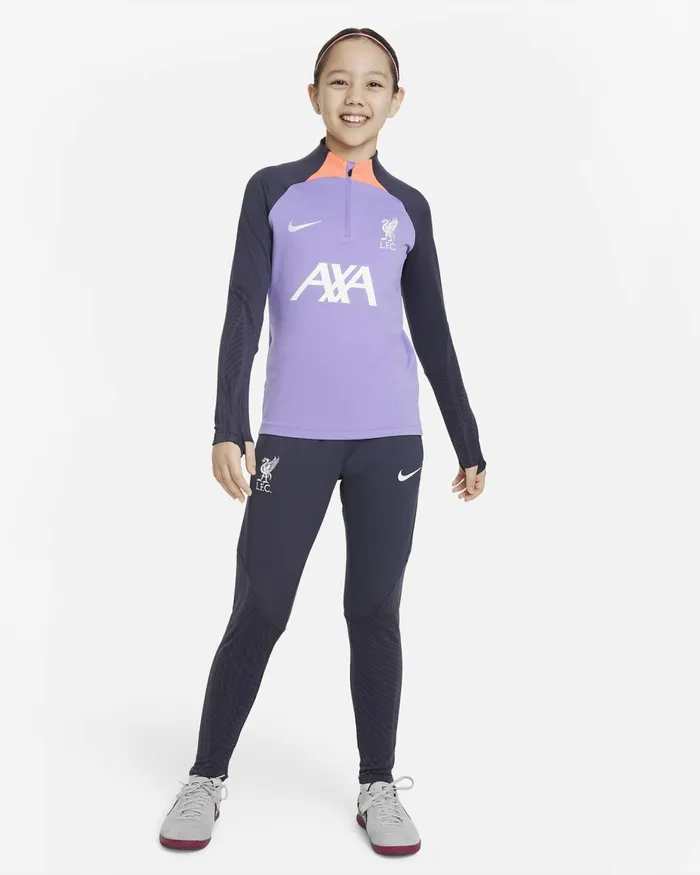 Kids Nike All Clothing Liverpool FC Strike Third Space Purplehot Punchwhite