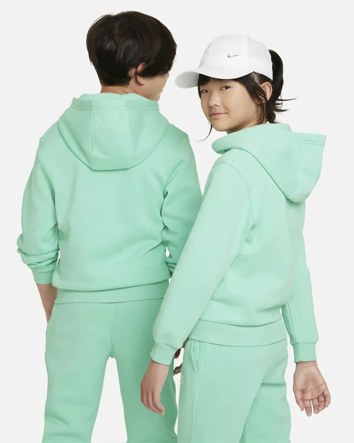 Kids Nike All Clothing Sportswear Club Fleece Emerald Risewhite