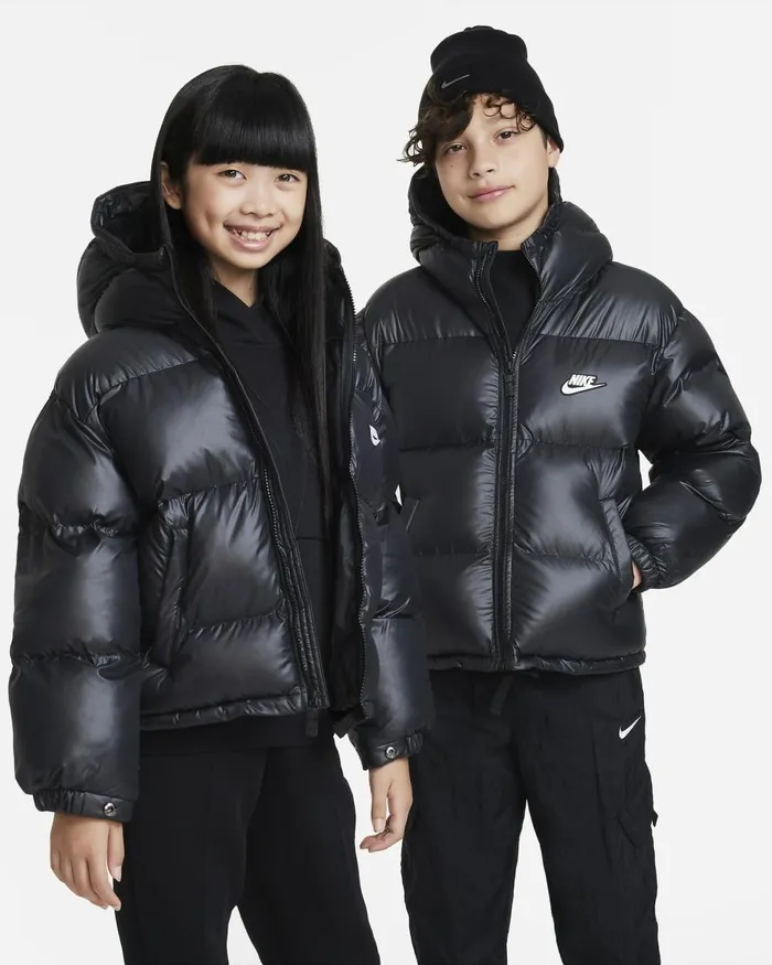 Kids Nike All Clothing Sportswear Heavyweight Synthetic Fill EasyOn Blackblackwhite