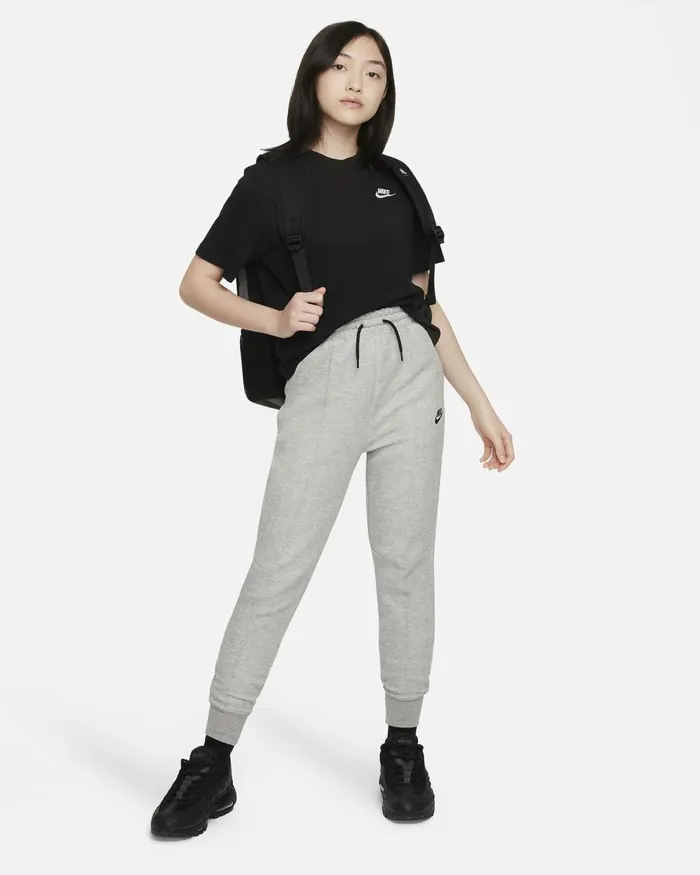 Kids Nike All Clothing Sportswear Tech Fleece Dark Grey Heatherblackblack