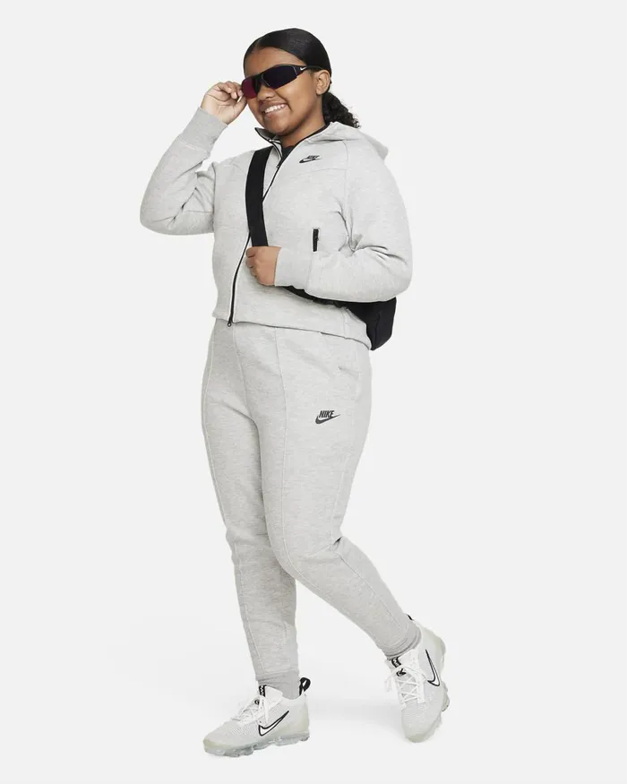 Kids Nike All Clothing Sportswear Tech Fleece Dark Grey Heatherblackblack