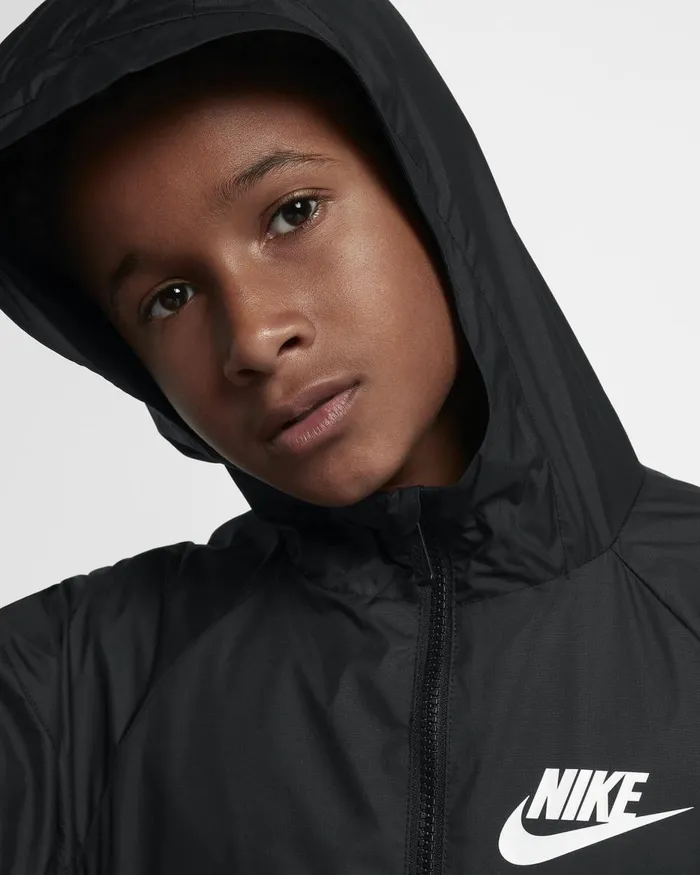 Kids Nike All Clothing Sportswear Windrunner Blackblackblackwhite
