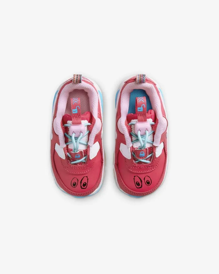 Kids Nike All Shoes Air Max 90 Toggle Light Fusion Redmedium Soft Pinksail