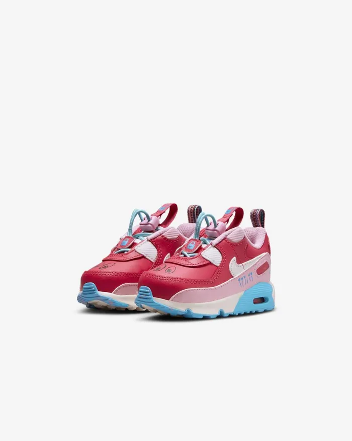 Kids Nike All Shoes Air Max 90 Toggle Light Fusion Redmedium Soft Pinksail
