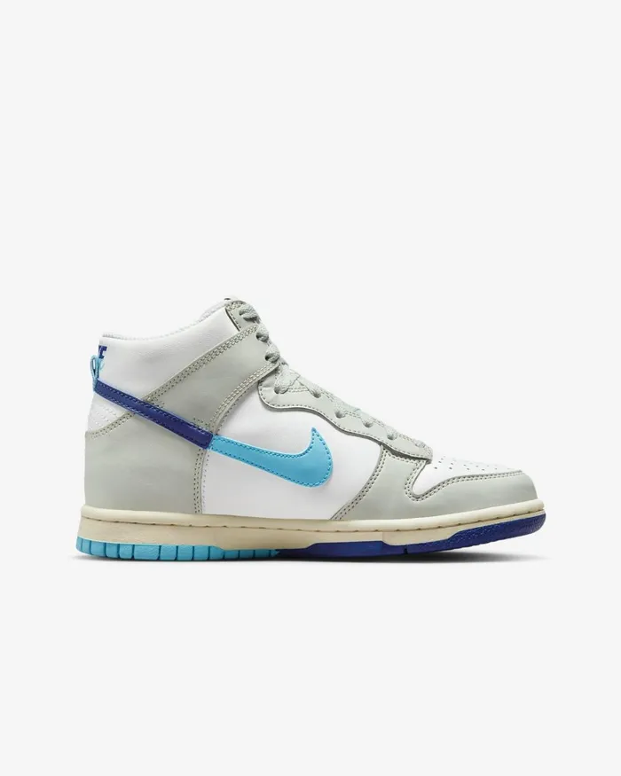 Kids Nike All Shoes Dunk High SE Summit Whitedeep Royal Bluelight Silverbaltic Blue