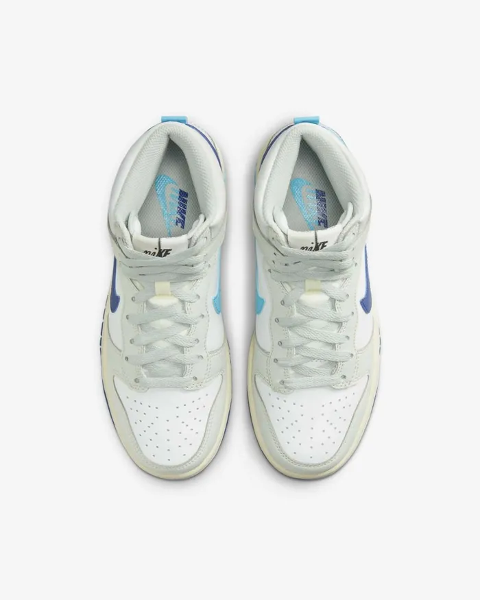 Kids Nike All Shoes Dunk High SE Summit Whitedeep Royal Bluelight Silverbaltic Blue
