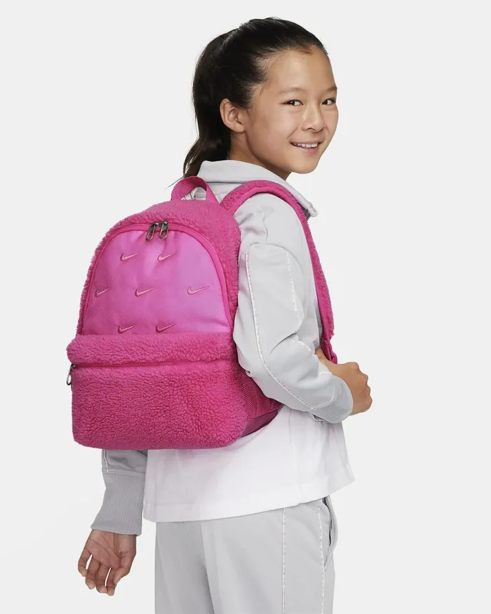 Kids Nike Bags And Backpacks Brasilia JDI Laser Fuchsialaser Fuchsiaplayful Pink