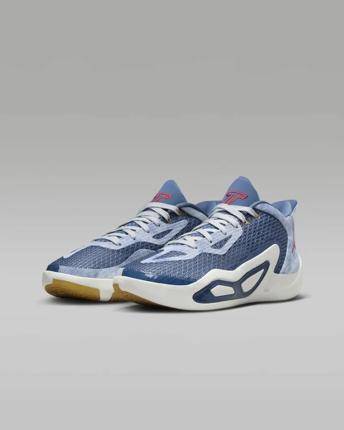 Kids Nike Basketball Tatum 1 Stone Bluemystic Navyphoton Dustuniversity Red