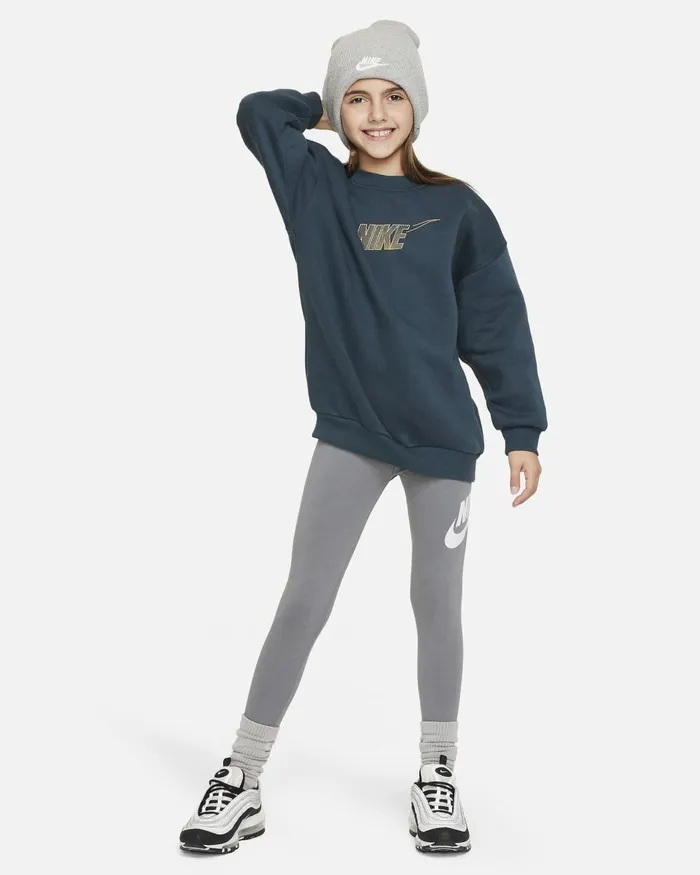 Kids Nike Hoodies And Sweatshirts Sportswear Club Fleece Deep Junglemetallic Gold
