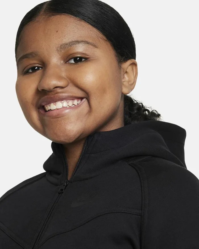 Kids Nike Hoodies And Sweatshirts Sportswear Tech Fleece Blackblackblack