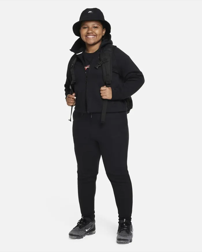 Kids Nike Hoodies And Sweatshirts Sportswear Tech Fleece Blackblackblack