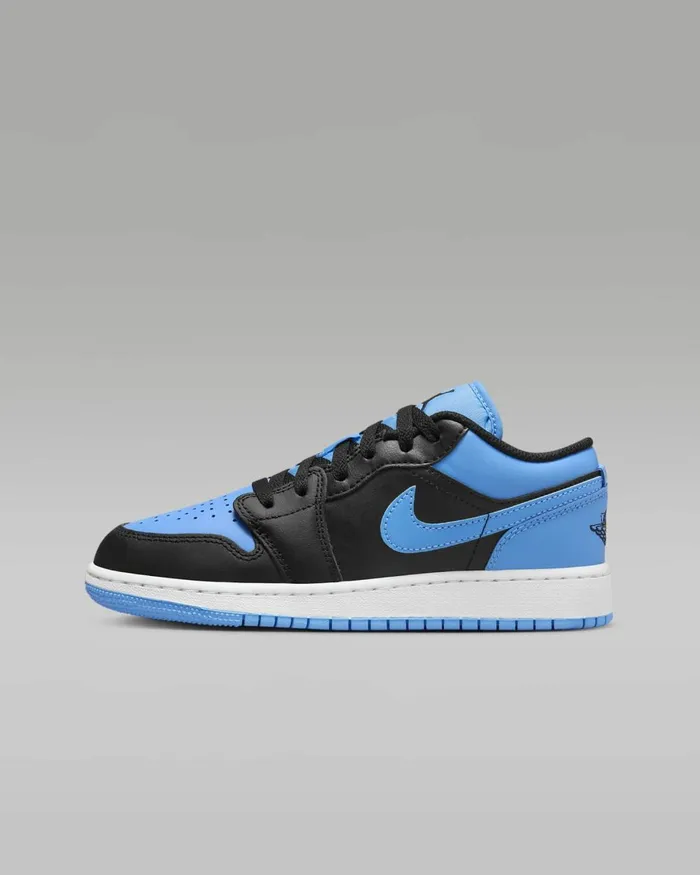 Kids Nike Jordan Air Jordan 1 Low Blackuniversity Bluewhiteblack