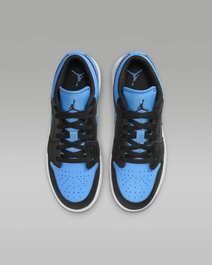 Kids Nike Jordan Air Jordan 1 Low Blackuniversity Bluewhiteblack