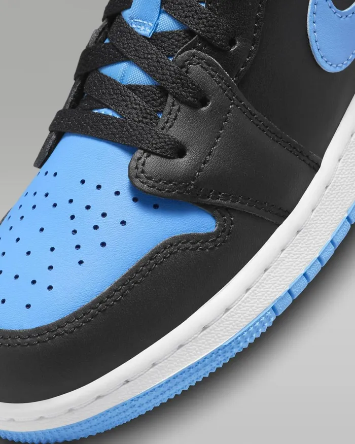 Kids Nike Jordan Air Jordan 1 Low Blackuniversity Bluewhiteblack