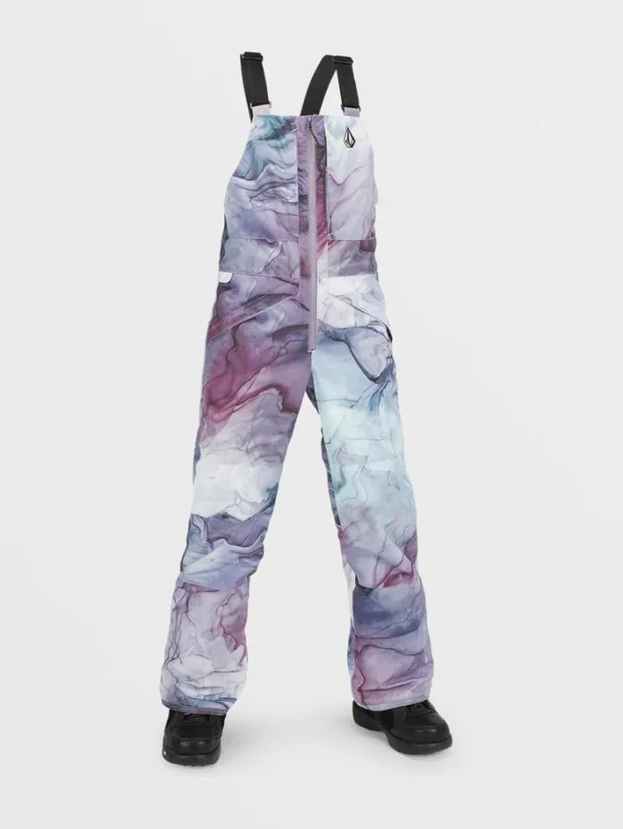 Kids Pants Volcom Barkley Insulated Bib Overalls 8211 Glacier Ink
