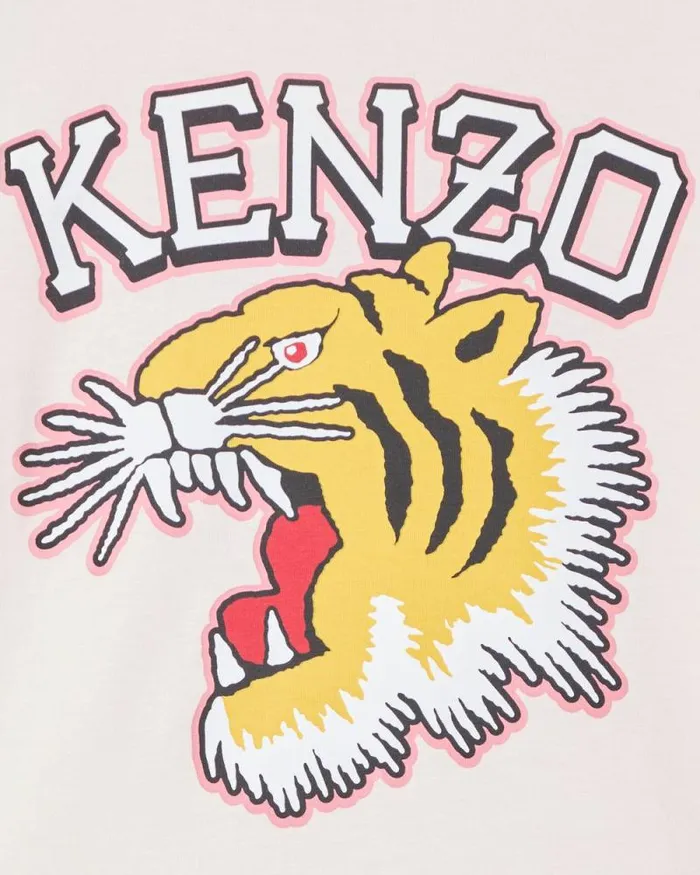 Kids Shortsleeved Cotton Dress Pastel Pink Kenzo Dresses And Skirts