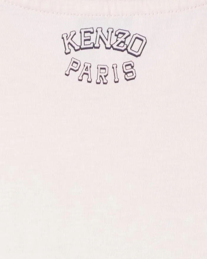 Kids Shortsleeved Cotton Dress Pastel Pink Kenzo Dresses And Skirts