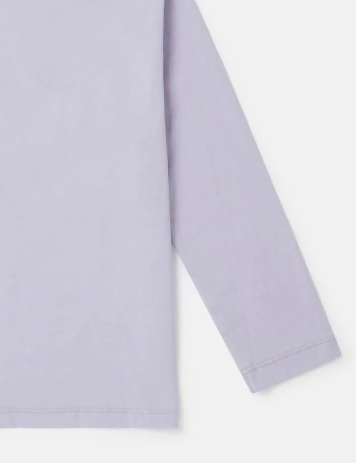 Kids Stella Graphic LongSleeve TShirt Lilac Stella McCartney TShirts And Tops
