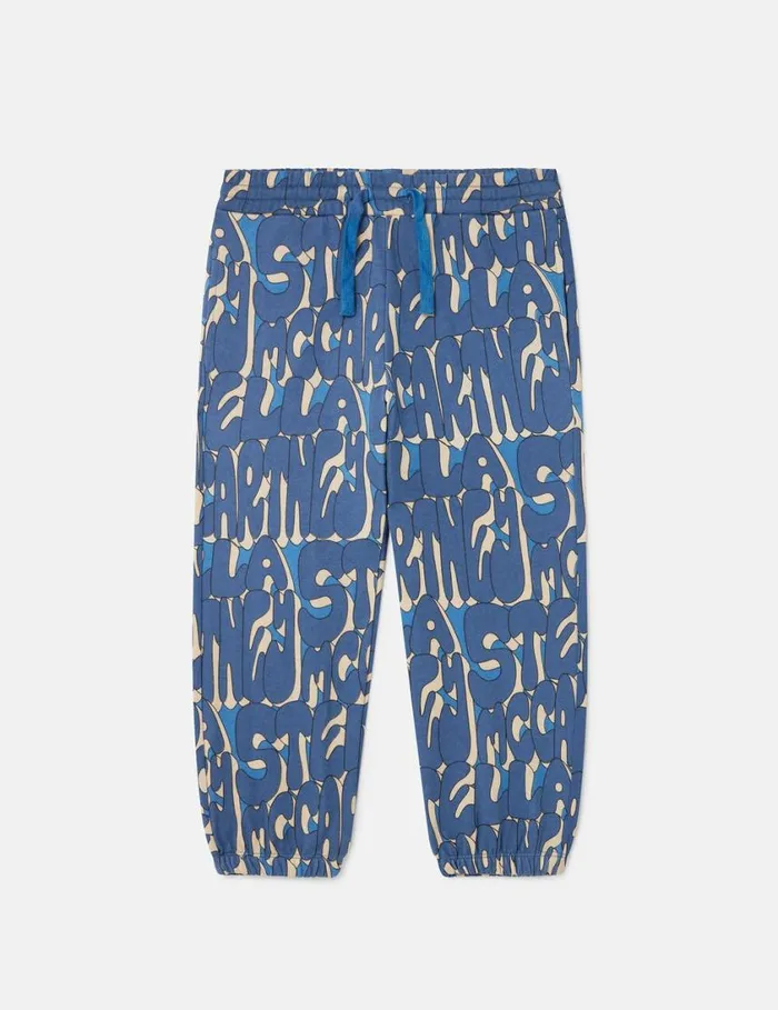 Kids Stella Print Sweatpants Multicolor Blue Stella McCartney Pants and Shorts