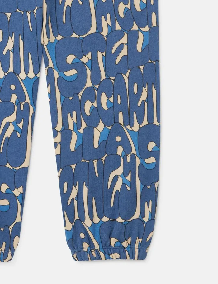 Kids Stella Print Sweatpants Multicolor Blue Stella McCartney Pants and Shorts