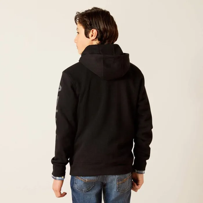 Kids Sweatshirts and Hoodies Ariat Ariat Logo Hoodie Black