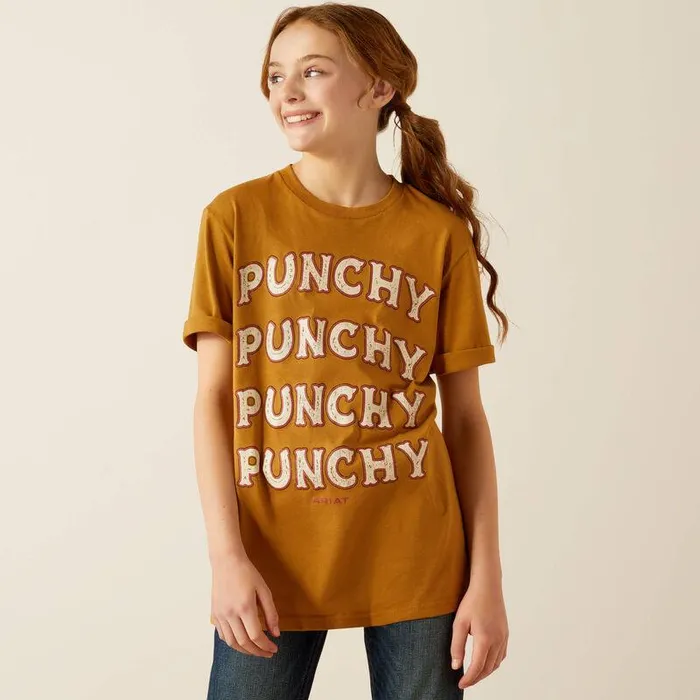 Kids TShirts and Polos Ariat Ariat Punchy Rally Call TShirt Harvest Gold